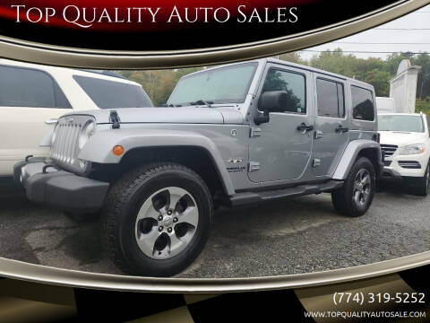 2016 Jeep Wrangler Unlimited for sale at Top Quality Auto Sales in Westport MA