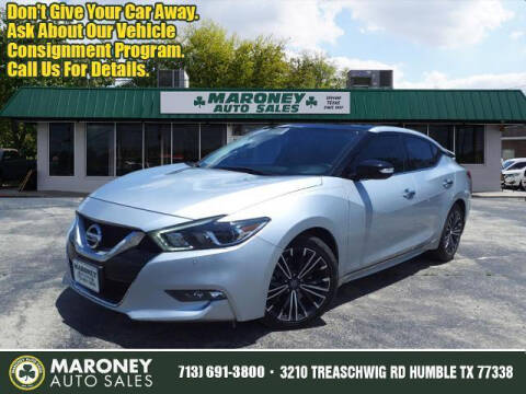 2017 Nissan Maxima for sale at Maroney Auto Sales in Humble TX