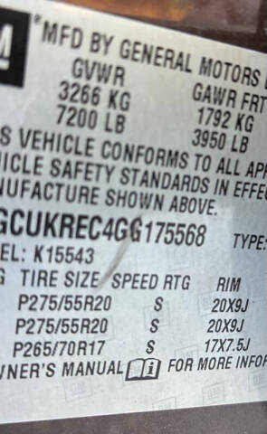 2016 Chevrolet Silverado 1500