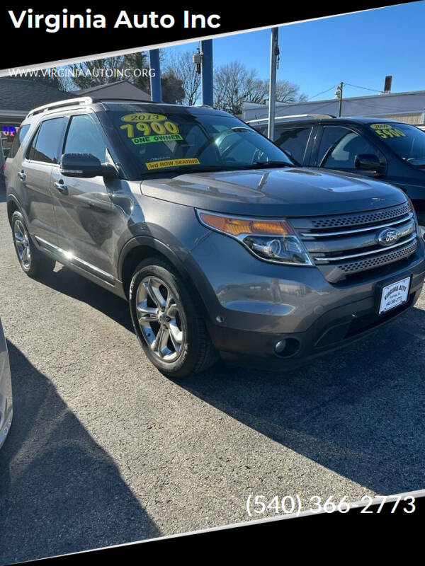 2013 Ford Explorer for sale at Virginia Auto Inc in Roanoke VA