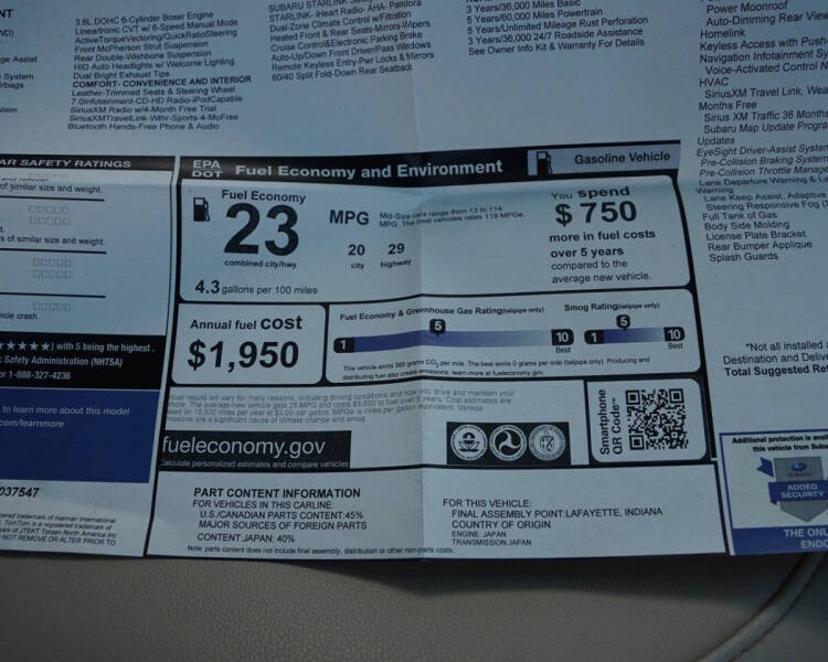 2016 Subaru Legacy 3.6R Limited