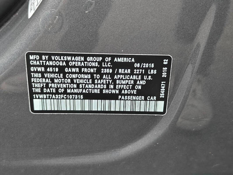 2015 Volkswagen Passat