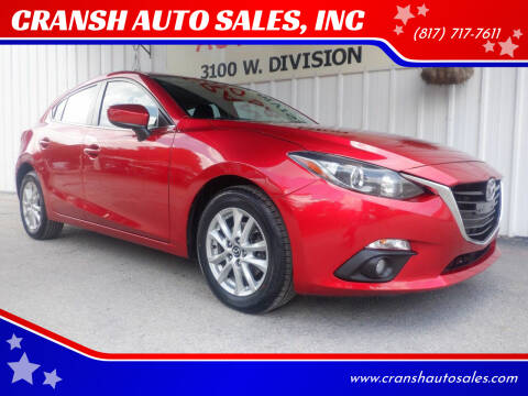2015 Mazda MAZDA3 for sale at CRANSH AUTO SALES, INC in Arlington TX