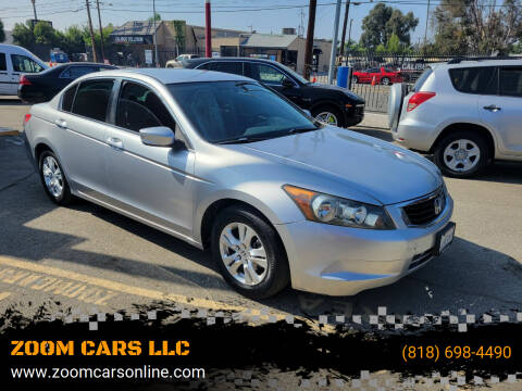 2008 Honda Accord for sale at ZOOM CARS LLC in Sylmar CA