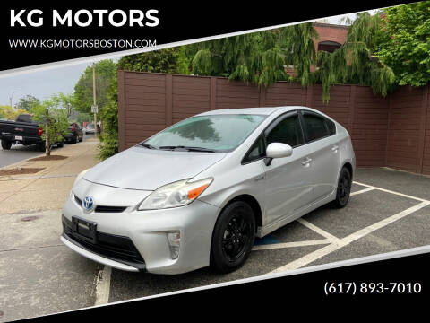 2012 Toyota Prius for sale at KG MOTORS in West Newton MA