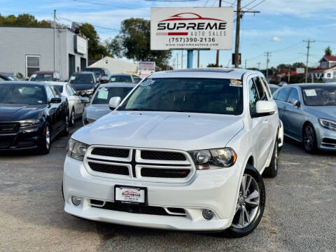 2013 Dodge Durango for sale at Supreme Auto Sales in Chesapeake VA