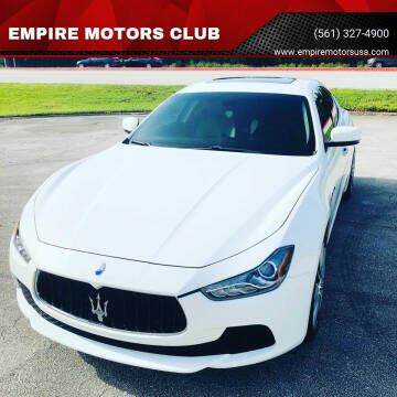 2015 Maserati Ghibli for sale at EMPIRE MOTORS CLUB in West Palm Beach FL