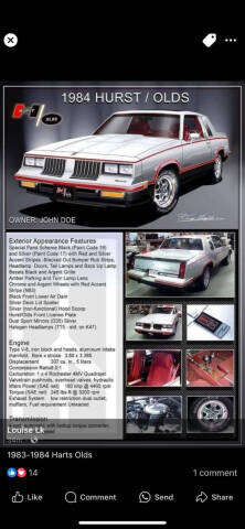 1984 Oldsmobile Cutlass Calais Hurst