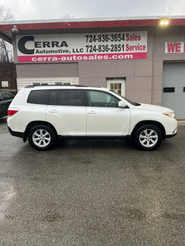 2012 Toyota Highlander for sale at Cerra Automotive LLC in Greensburg PA