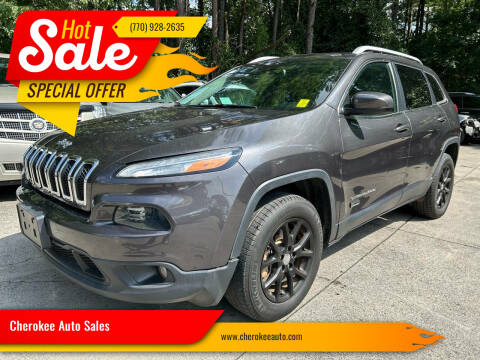 2016 Jeep Cherokee for sale at Cherokee Auto Sales in Acworth GA