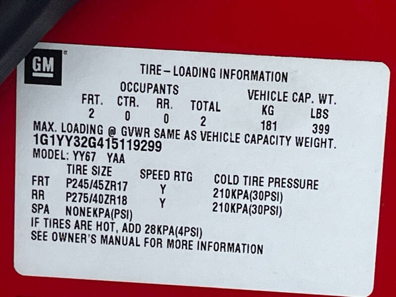 2001 Chevrolet Corvette