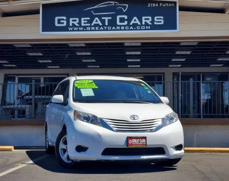 2015 Toyota Sienna for sale at Great Cars in Sacramento CA