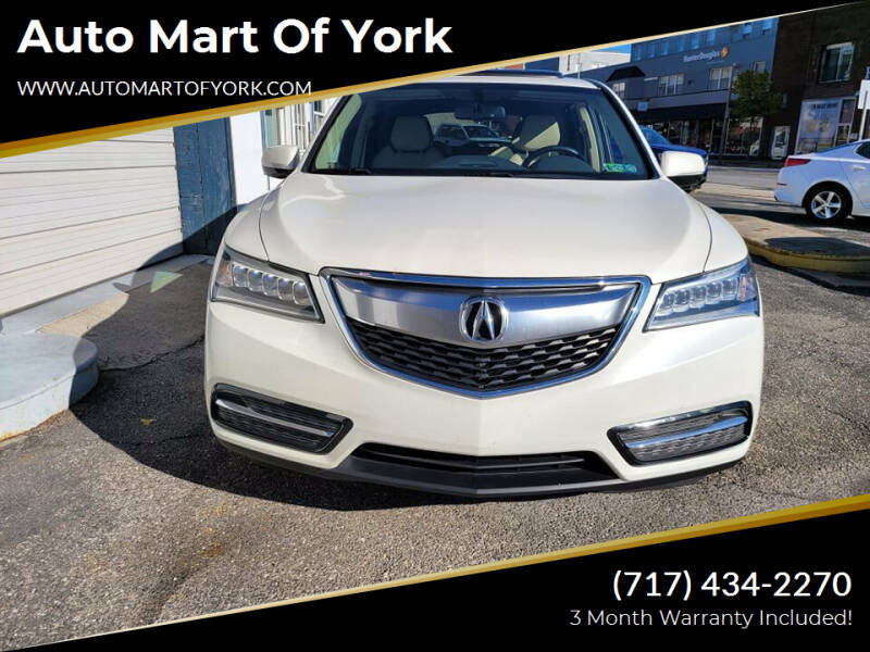 2014 Acura MDX for sale at Auto Mart Of York in York PA