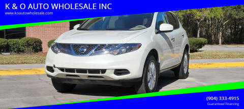 2011 Nissan Murano for sale at K & O AUTO WHOLESALE INC in Jacksonville FL