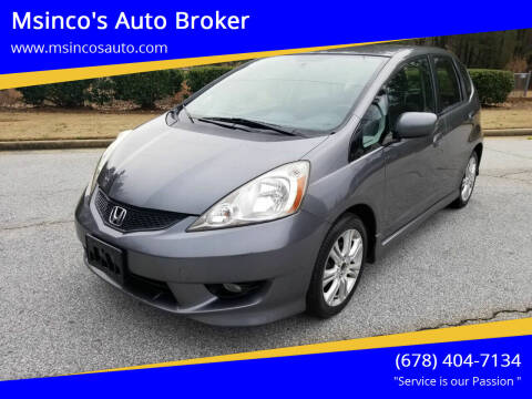 2011 Honda Fit for sale at Msinco's Auto Broker in Snellville GA