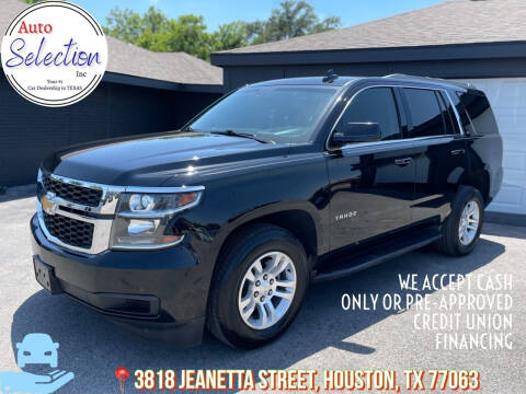 2017 Chevrolet Tahoe for sale at Auto Selection Inc. in Houston TX