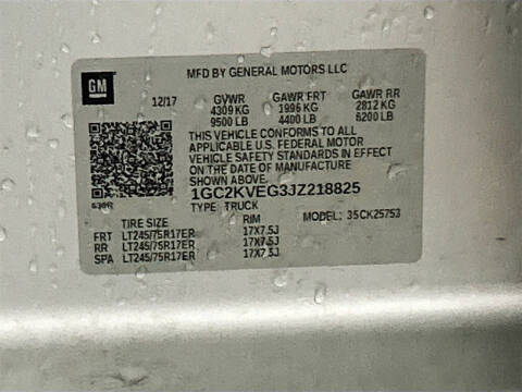 2018 Chevrolet Silverado 2500HD