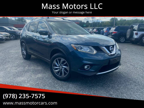 2014 Nissan Rogue for sale at Mass Motors LLC in Worcester MA