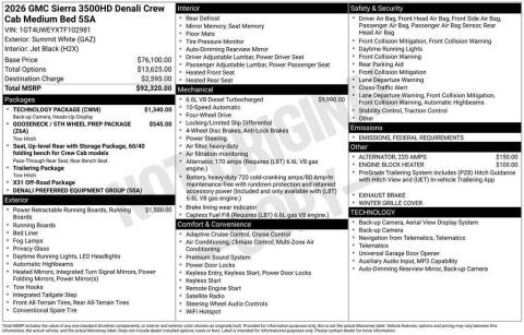 2026 GMC Sierra 3500HD