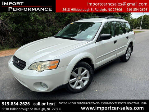2007 Subaru Outback for sale at Import Performance Sales in Raleigh NC
