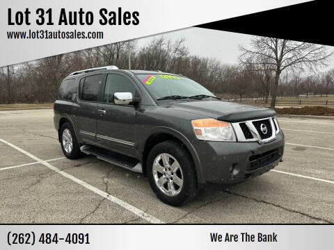 2012 Nissan Armada for sale at Lot 31 Auto Sales in Kenosha WI