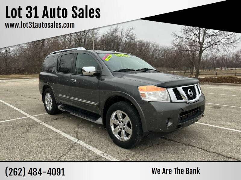 2012 Nissan Armada for sale at Lot 31 Auto Sales in Kenosha WI