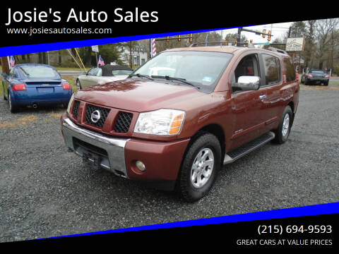 2004 Nissan Armada for sale at Josie's Auto Sales in Gilbertsville PA