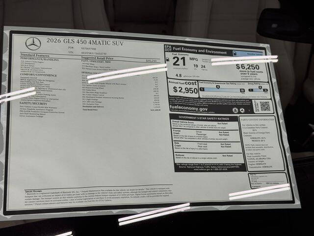 2026 Mercedes-Benz GLS GLS 450