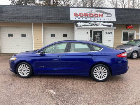2016 Ford Fusion Hybrid for sale at Gordon Auto Sales LLC in Sioux City IA