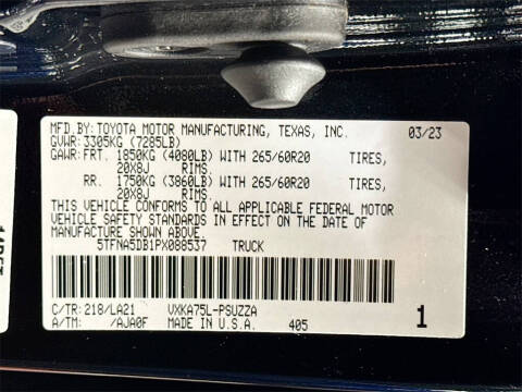 2023 Toyota Tundra Platinum