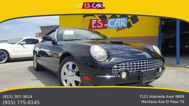 Black 2003 Ford Thunderbird Deluxe Convertible Deluxe 2dr Convertible 1