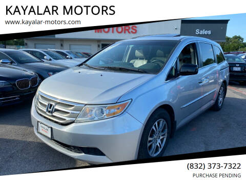 2012 Honda Odyssey for sale at KAYALAR MOTORS in Houston TX