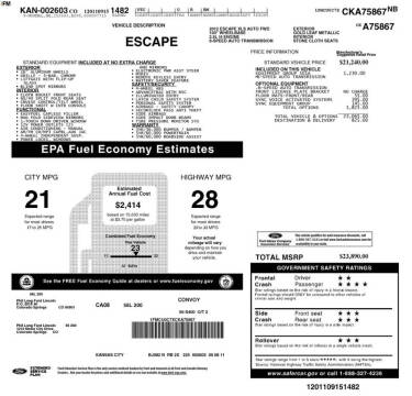 2012 Ford Escape XLS