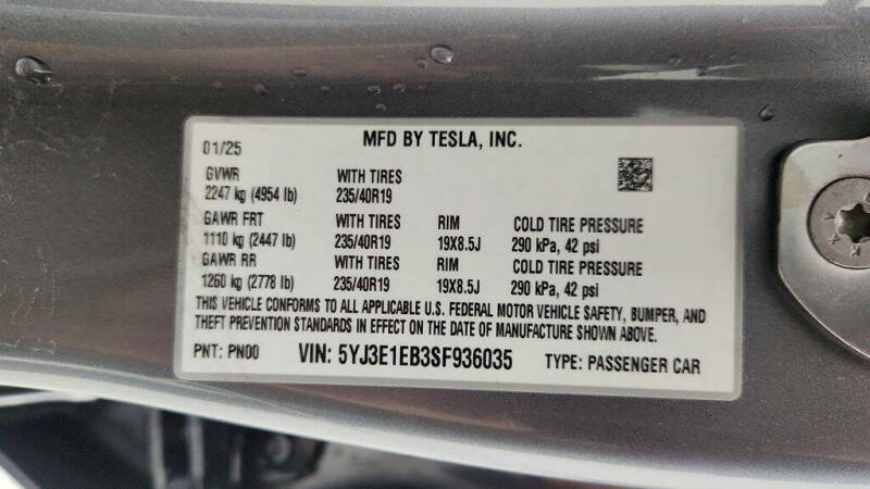 2025 Tesla Model 3 Long Range