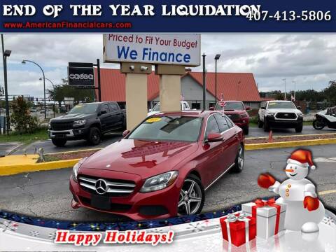 2016 Mercedes-Benz C-Class for sale at American Financial Cars in Orlando FL