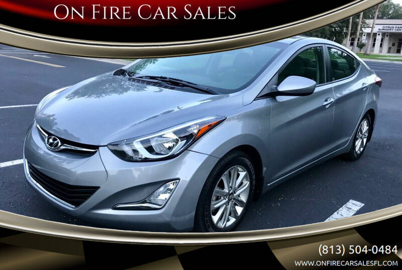 2014 Hyundai Elantra for sale at On Fire Car Sales in Tampa FL