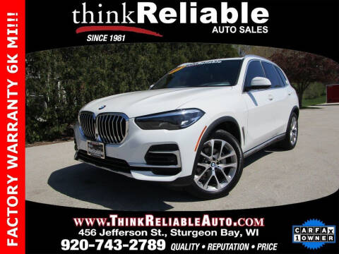 2022 BMW X5 for sale at RELIABLE AUTOMOBILE SALES, INC in Sturgeon Bay WI