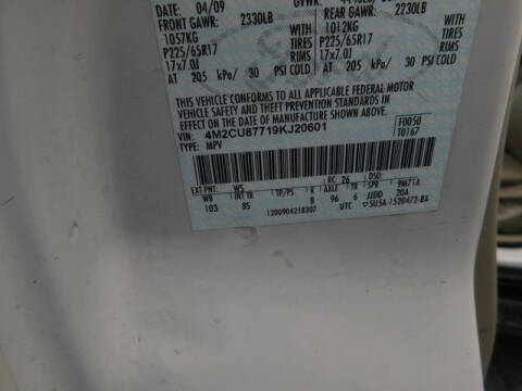 2009 Mercury Mariner Premier I4