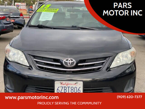2013 Toyota Corolla for sale at PARS MOTOR INC in Pomona CA