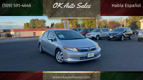 2012 Honda Civic for sale at OK Auto Sales in Kennewick WA
