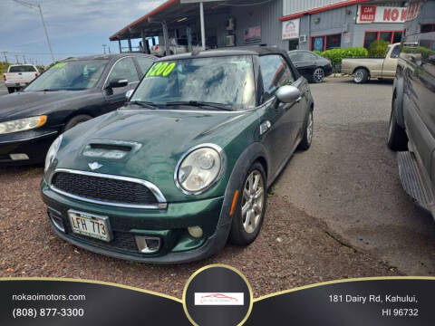 2012 MINI Cooper Convertible for sale at No Ka Oi Motors in Kahului HI