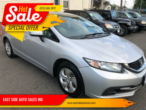 2015 Honda Civic for sale at EAST SIDE AUTO SALES INC in Paterson NJ