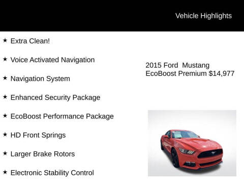 2015 Ford Mustang EcoBoost Premium