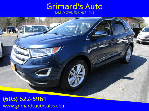 2017 Ford Edge for sale at Grimard's Auto in Hooksett NH