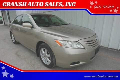 2007 Toyota Camry for sale at CRANSH AUTO SALES, INC in Arlington TX