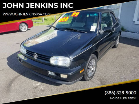 1999 Volkswagen Cabrio for sale at JOHN JENKINS INC in Palatka FL