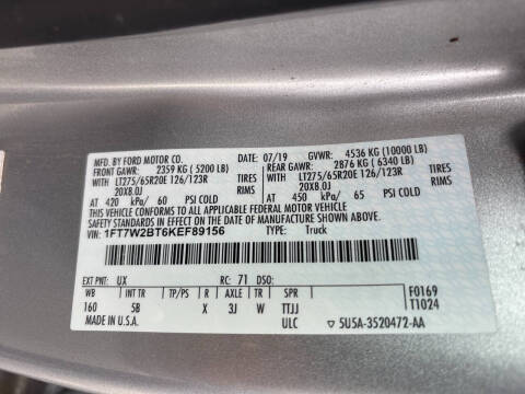 2019 Ford F-250 Super Duty Lariat