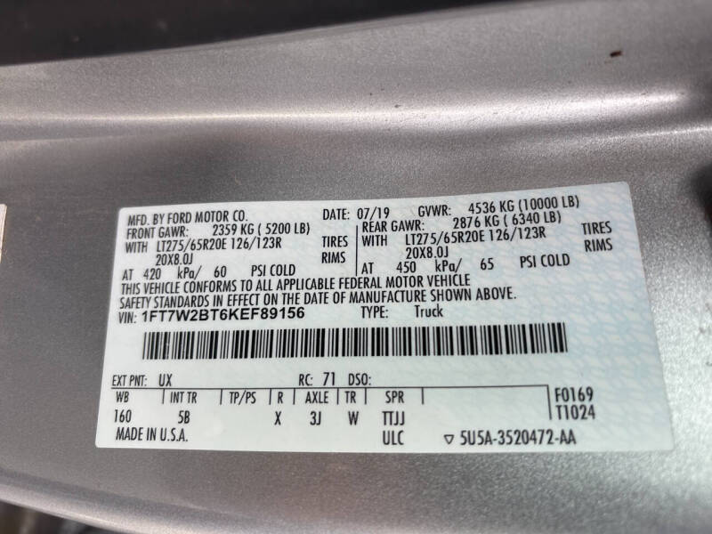 2019 Ford F-250 Super Duty Lariat