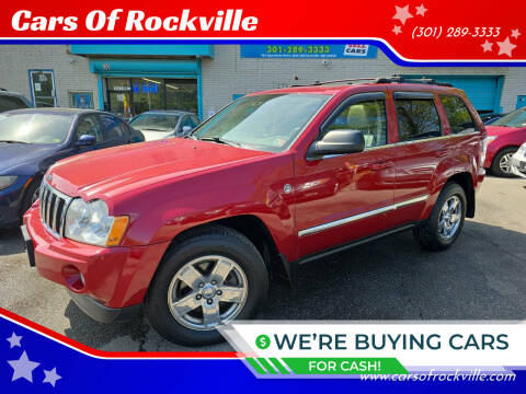 2006 Jeep Grand Cherokee for sale at Cars Of Rockville in Rockville MD