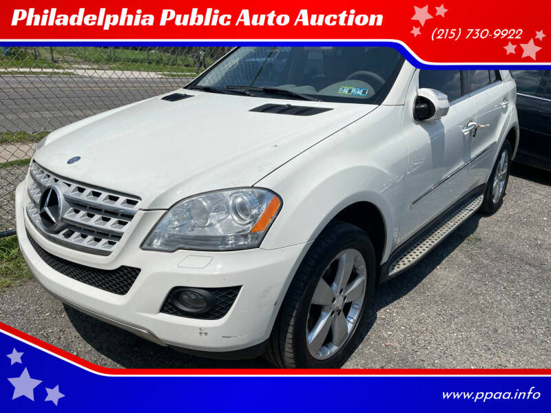 2010 Mercedes-Benz M-Class for sale at Philadelphia Public Auto Auction in Philadelphia PA